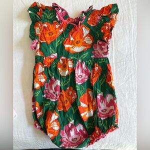 Pink Chicken - Jennifer Bubble Dress in Vintage Poppy - 18-24 M